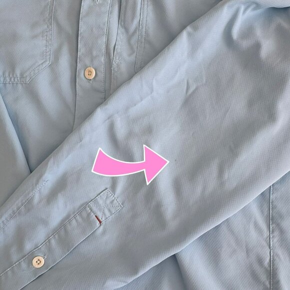 SIMMS Ebb Tide LS Shirt Glacier Blue Vented Fishing Men's SZ M - Picture 7 of 11